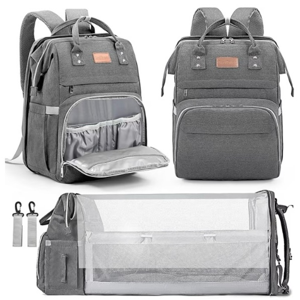 Diaper Bag Backpack, Large Capacity Multifunction Baby Bag with Changing Pad.New